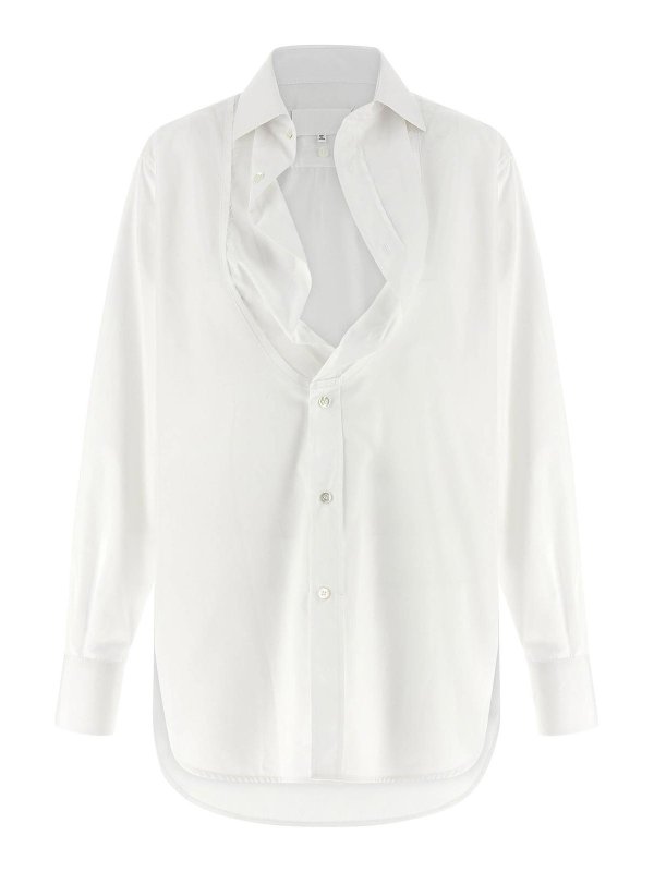 Maison Margiela: シャツ - シャツ - 白