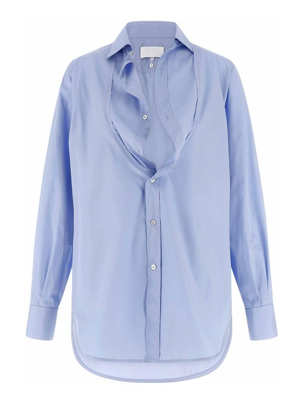 Maison Margiela: Hemden - Hemd - Hellblau