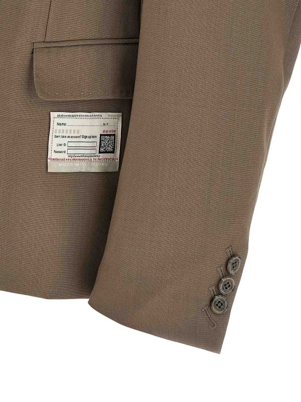 ブレザー - ベージュ shop online: MAISON MIHARA YASUHIRO