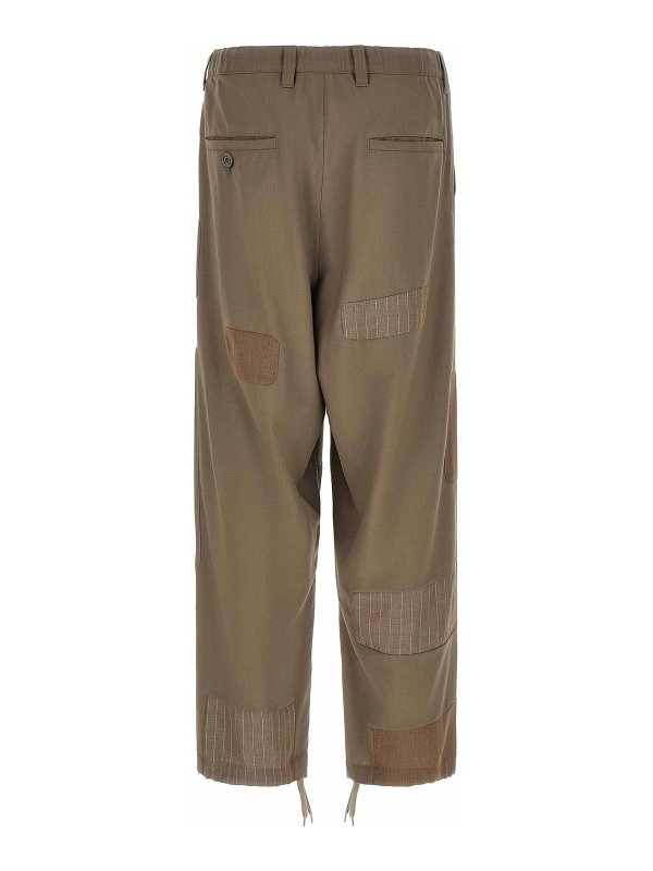 MAISON MIHARA YASUHIRO: casual trousers online - Repaired Wool Pants