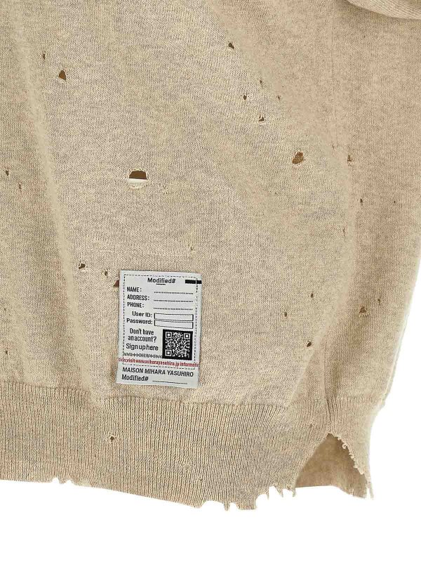 ポロシャツ - ベージュ shop online: MAISON MIHARA YASUHIRO