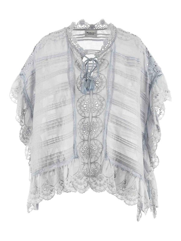 Isabel Marant Etoile: Tops und Tank Tops - Top - Hellblau