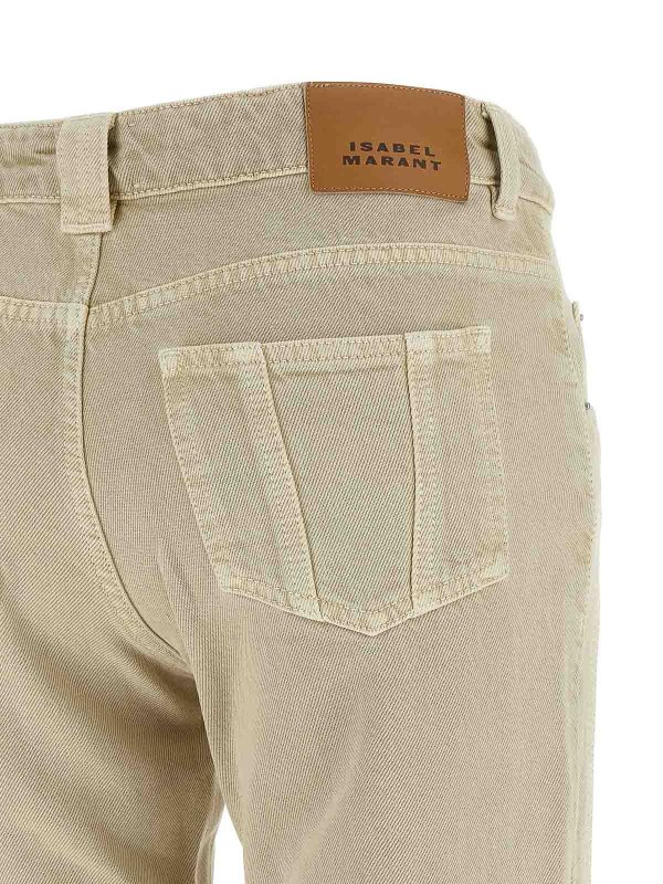 ストレートジーンズ - ベージュ shop online: Isabel Marant Etoile