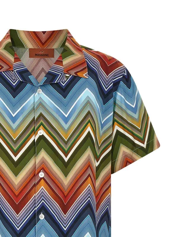 The Best Shops MISSONI: camicie - Camicia Macro Zigzag