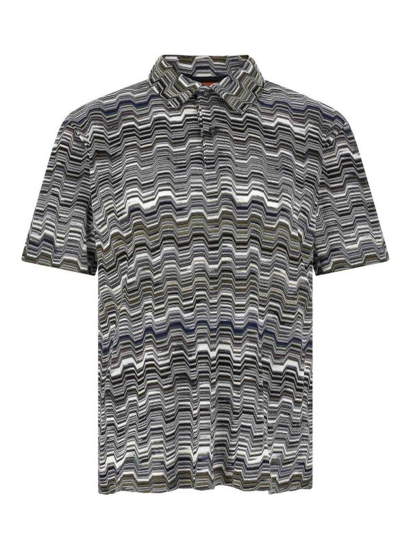 MISSONI: polo - Polo Zigzag irregolare