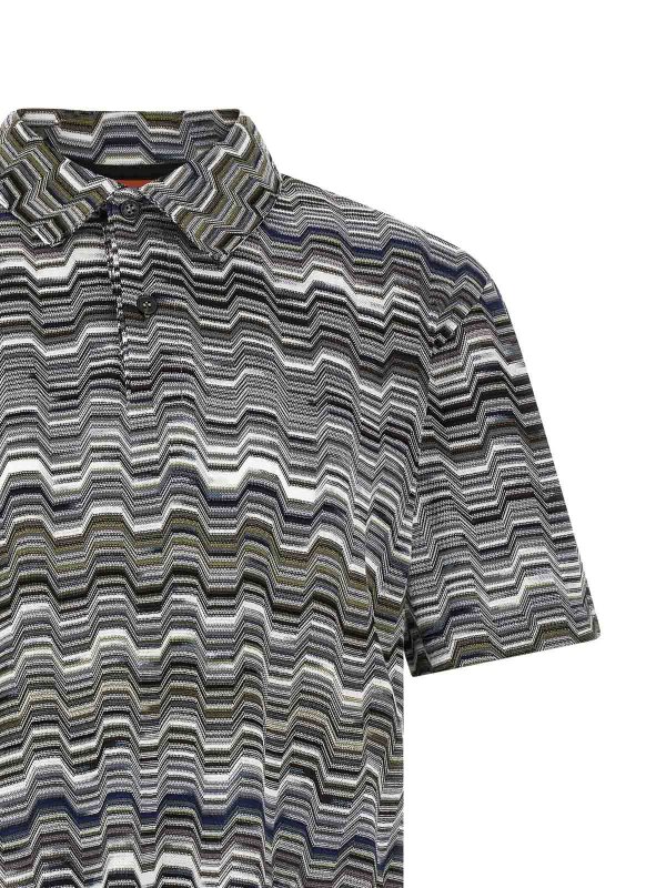 The Best Shops MISSONI: polo - Polo Zigzag irregolare