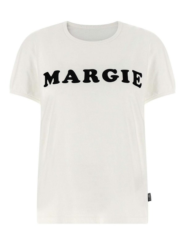 MM6 MAISON MARGIELA: T-shirts - T-Shirt - Weiß