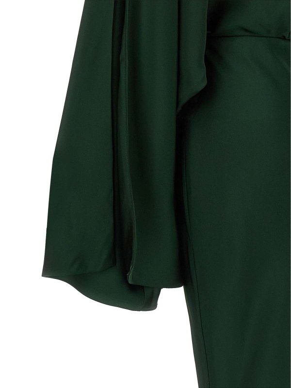 膝丈ドレス - 緑 shop online: Norma Kamali