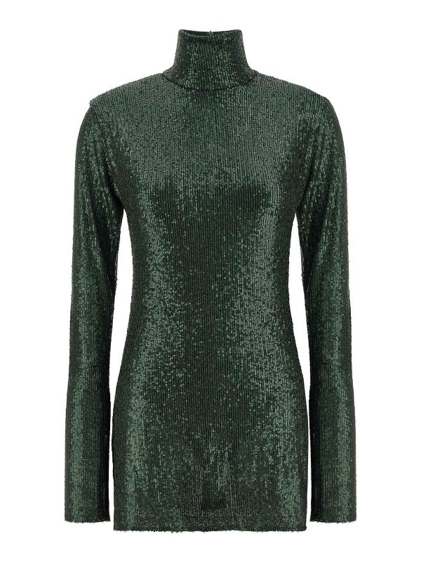 Norma Kamali: ニーレングスドレス - 膝丈ドレス - 緑