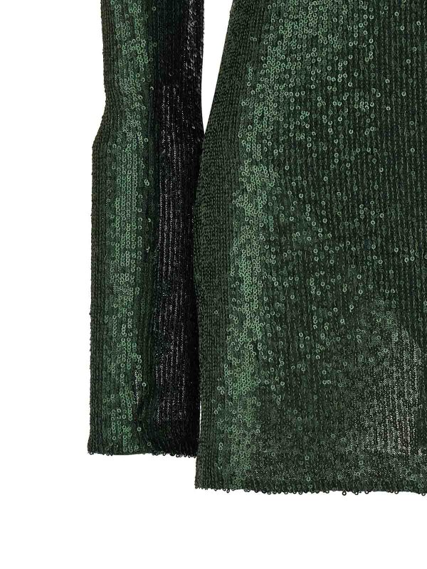 膝丈ドレス - 緑 shop online: Norma Kamali