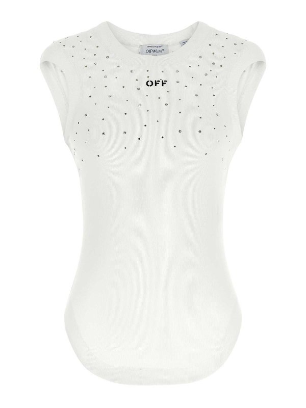 OFF-WHITE: Tops und Tank Tops - Top - Weiß
