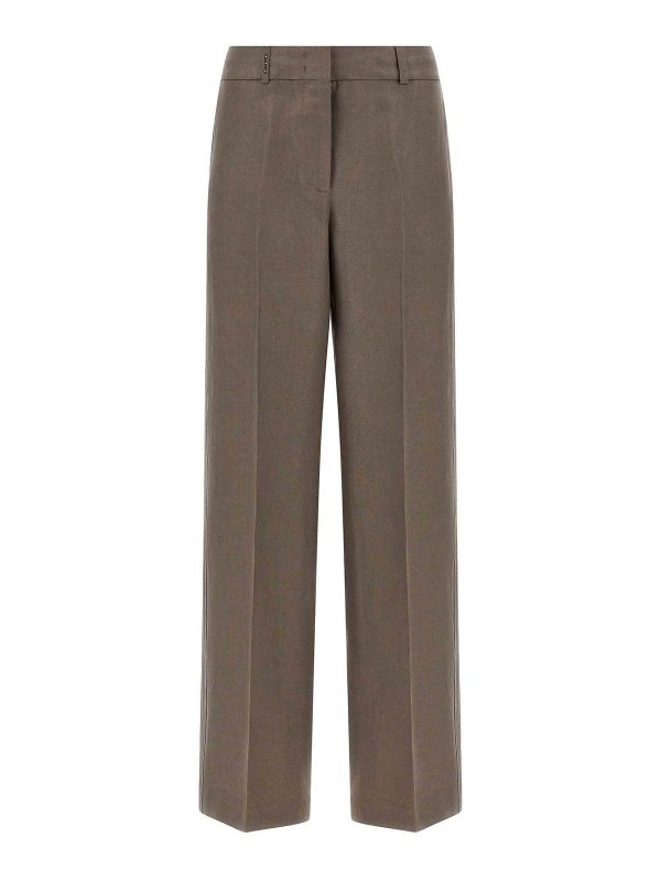 PESERICO: カジュアルトラウザー - カジュアルパンツ - ブラウン