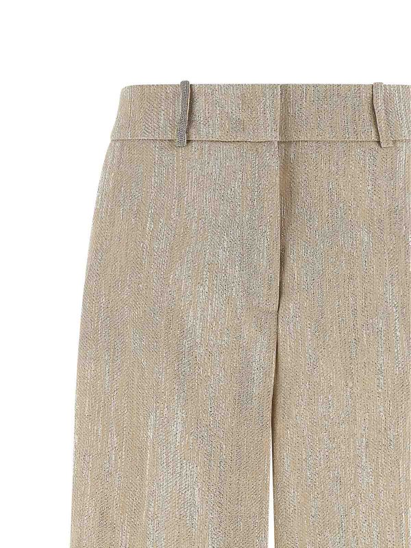 カジュアルパンツ - ベージュ shop online: PESERICO