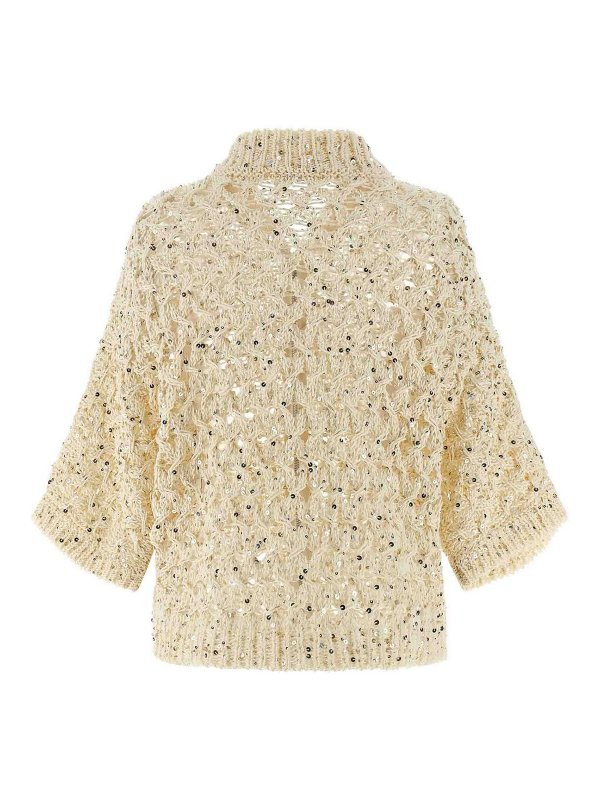 PESERICO: Cardigans online - Cardigan - Beige