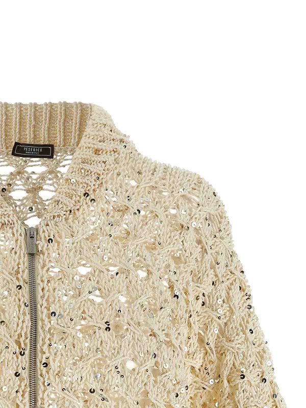The Best Shops PESERICO: Cardigans - Cardigan - Beige