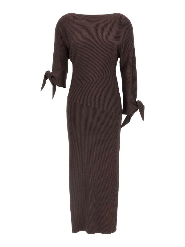 Pinko: ニーレングスドレス - 膝丈ドレス - ブラウン