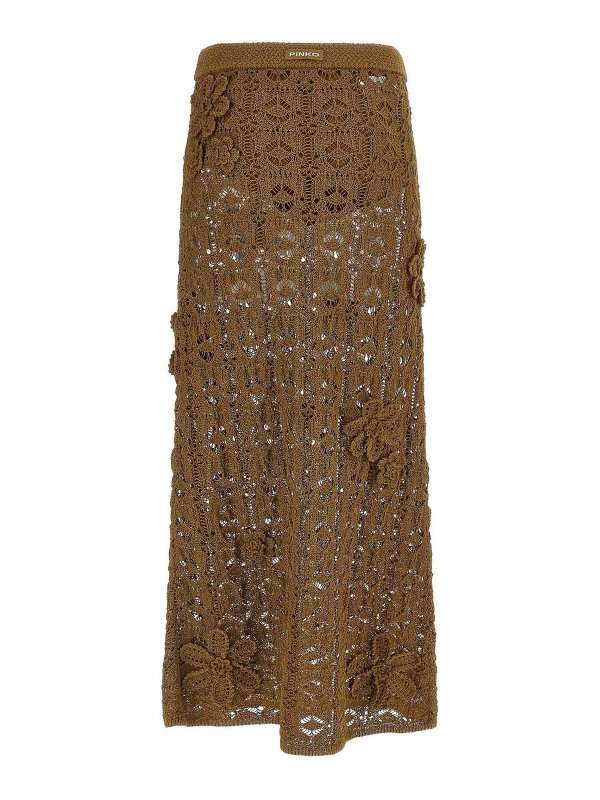 Pinko: Knielange und Midi Röcke online - Midirock - Braun