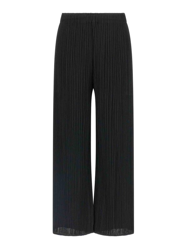PLEATS PLEASE ISSEY MIYAKE: Casual Hosen - Casual Hose - Schwarz