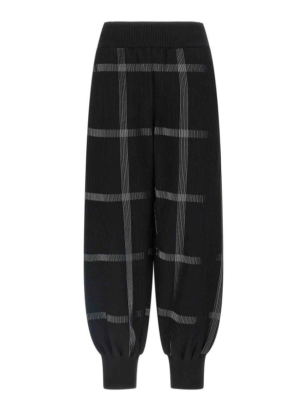 PLEATS PLEASE ISSEY MIYAKE: Casual Hosen - Casual Hose - Schwarz