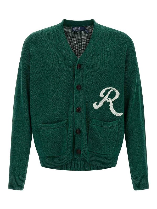 POLO RALPH LAUREN: Cardigans - Cardigan - Grün