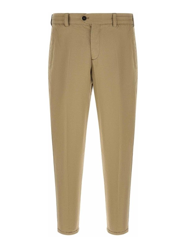 PT TORINO: Pantalons casual - Pantalons Décontractés - Beige
