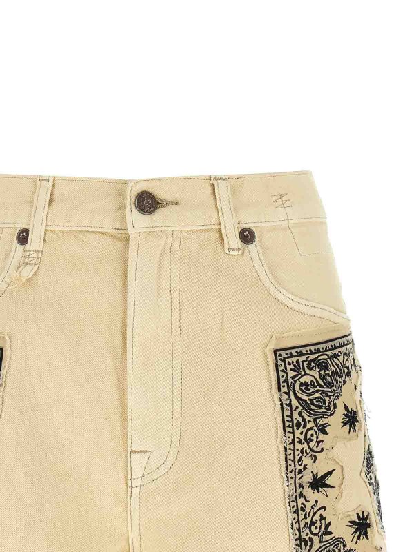 ショートパンツ - ベージュ shop online: R13