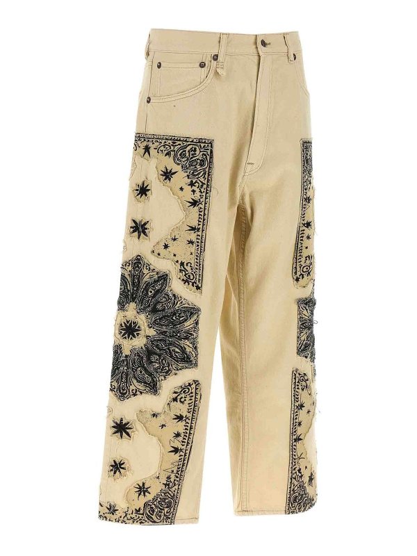 The Best Shops R13: ストレートジーンズ - ストレートジーンズ - ベージュ