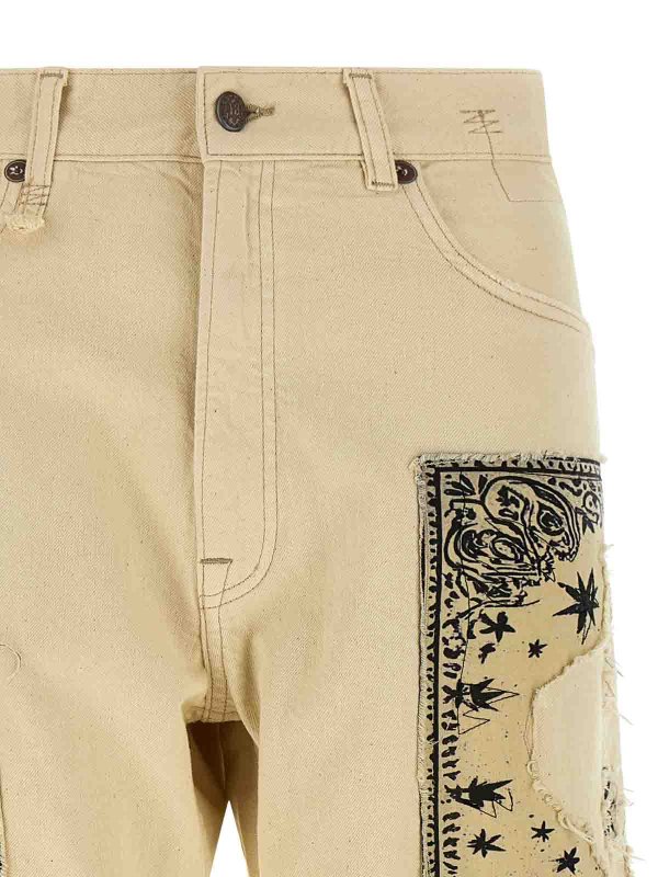 ストレートジーンズ - ベージュ shop online: R13