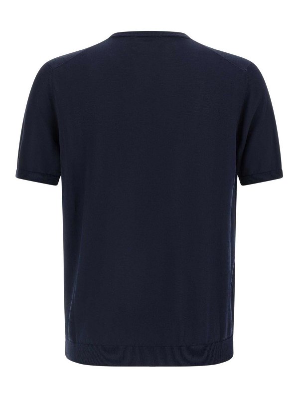 ROBERTO COLLINA: クルーネック online - クルーネック - ブルー