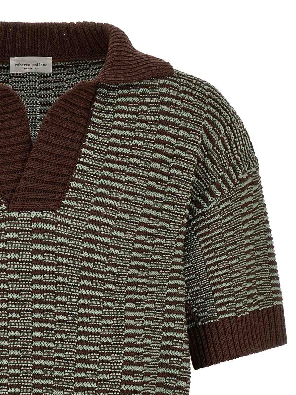 The Best Shops ROBERTO COLLINA: ポロシャツ - ポロシャツ - ブラウン
