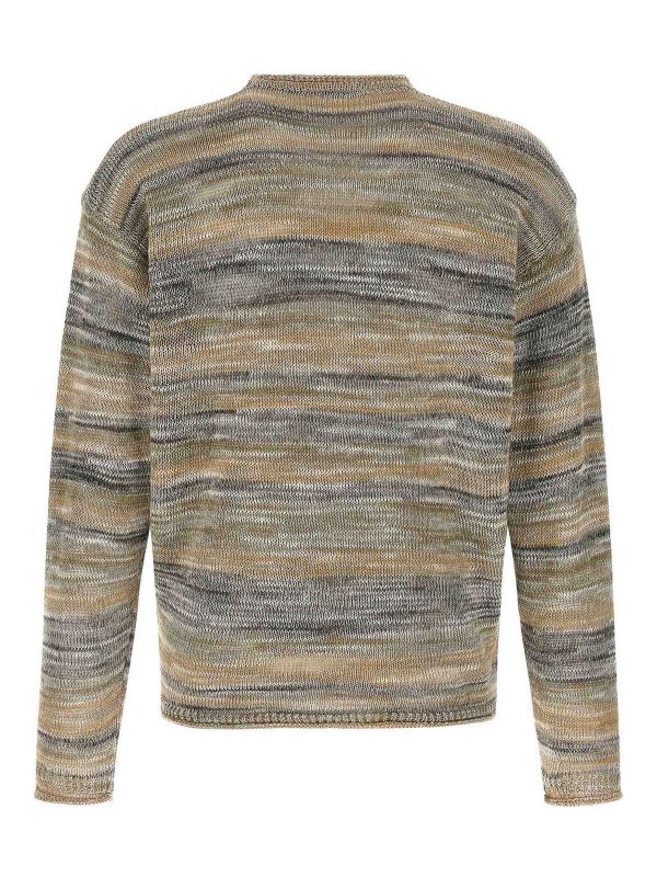 ROBERTO COLLINA: Strickpullover mit Rundhalsausschnitt online - Rundhalspullover - Grau