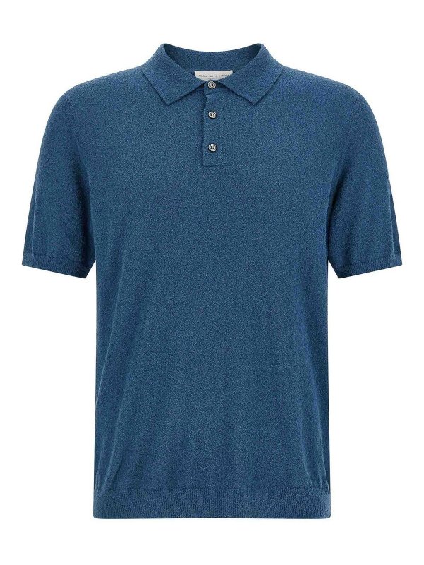 ROBERTO COLLINA: polo shirts - Spongy Effect Polo Shirt