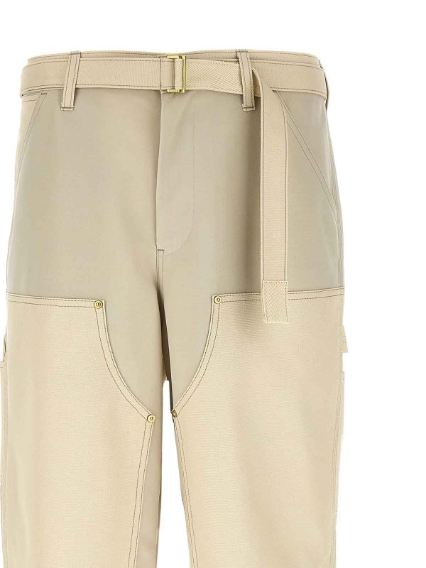 The Best Shops Sacai: Casual Hosen - Casual Hose - Beige