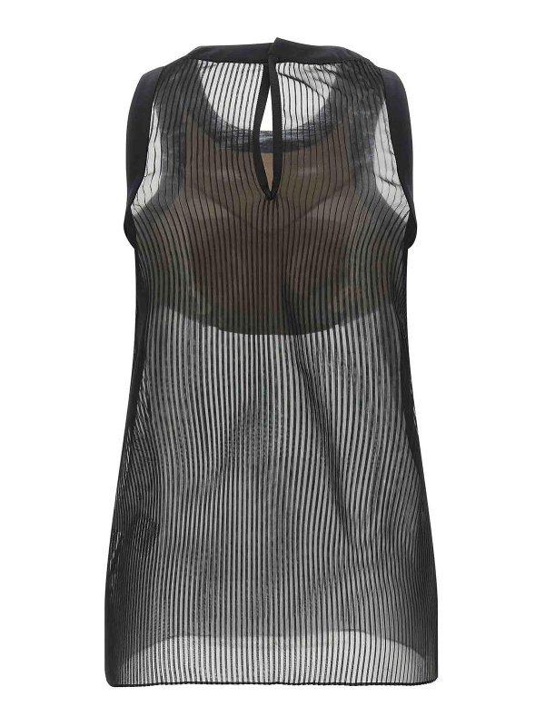 Sacai: Tops und Tank Tops online - Top - Schwarz