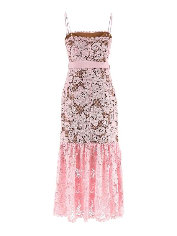 Self Portrait: ニーレングスドレス online - 膝丈ドレス - ヌードカラー