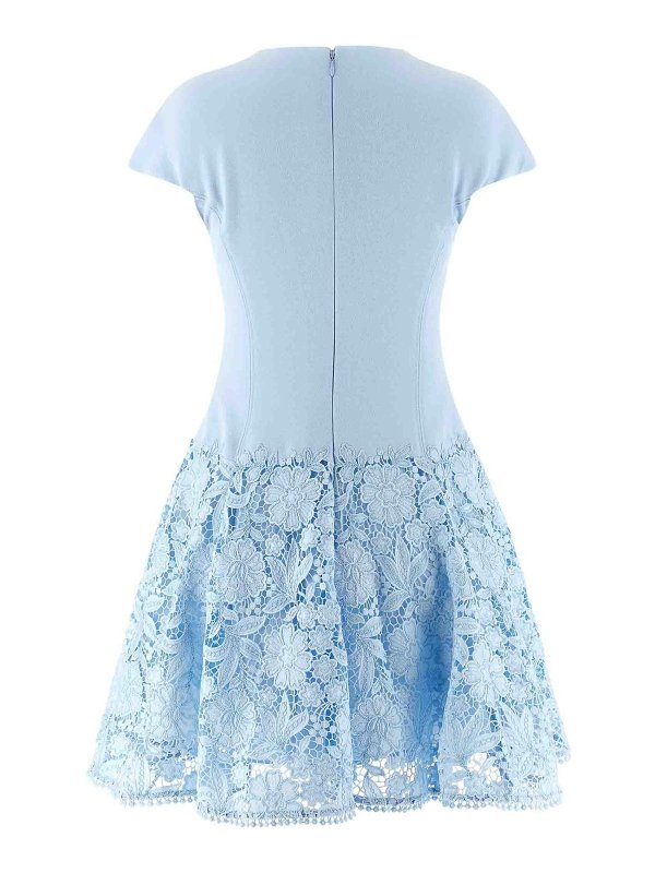 Self Portrait: ニーレングスドレス online - 膝丈ドレス - ライトブルー