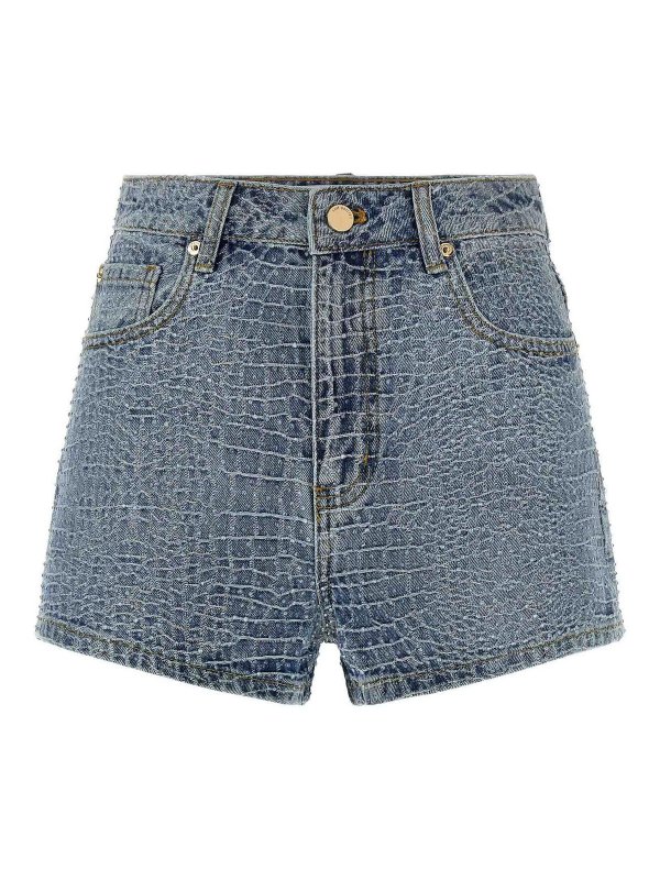 Self Portrait: Hosen Shorts - Shorts - Hellblau