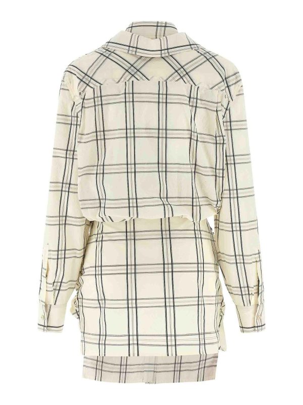 The Attico: ニーレングスドレス online - 膝丈ドレス - マルチカラー