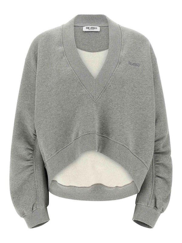 The Attico: スウェット＆セーター - スウェットシャツ/セーター - グレー
