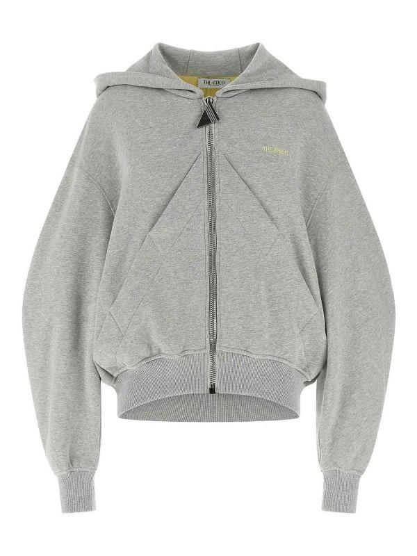 The Attico: Sweatshirts und Pullover - Sweatshirt - Grau