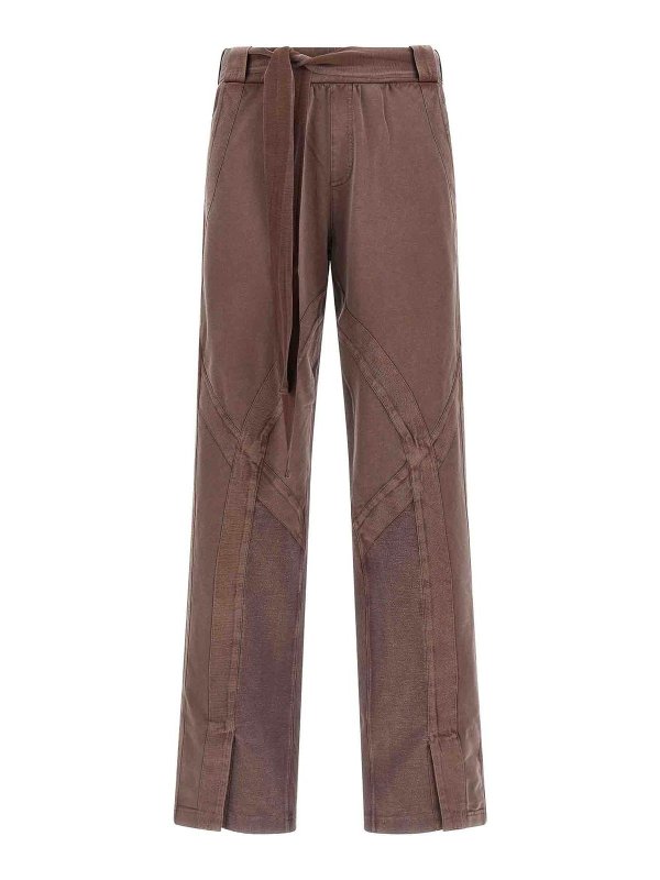 The Attico: casual trousers - Front Split Pants