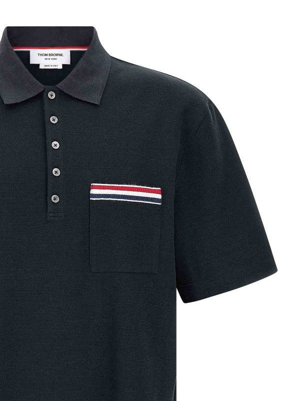 The Best Shops THOM BROWNE: Poloshirts - Poloshirt - Blau