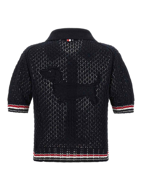 THOM BROWNE: ポロシャツ online - ポロシャツ - ブルー