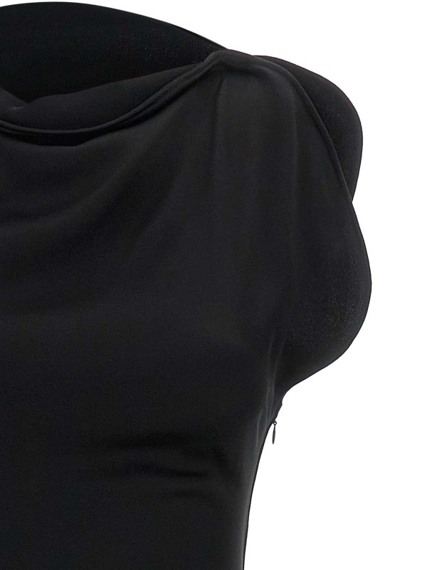 The Best Shops VICTORIA BECKHAM: Knielange Kleider - Knielanges Kleid - Schwarz