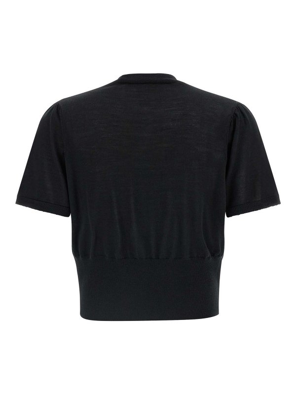 VIVIENNE WESTWOOD: Strickpullover mit Rundhalsausschnitt online - Rundhalspullover - Schwarz