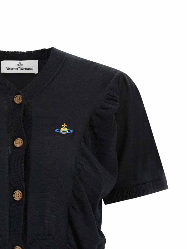 The Best Shops VIVIENNE WESTWOOD: Strickpullover mit Rundhalsausschnitt - Rundhalspullover - Schwarz