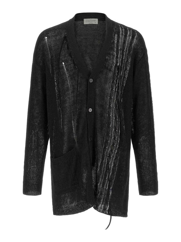 YOHJI YAMAMOTO: Cardigans - Cardigan - Schwarz