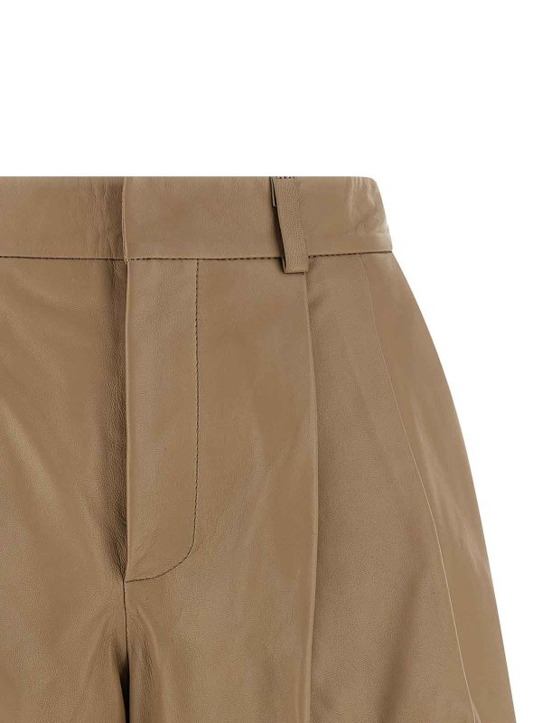 The Best Shops YVES SALOMON: pantaloni shorts - Bermuda con nappe