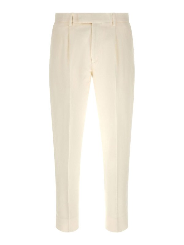 ZEGNA: テーラードトラウザー - テーラードパンツ - 白