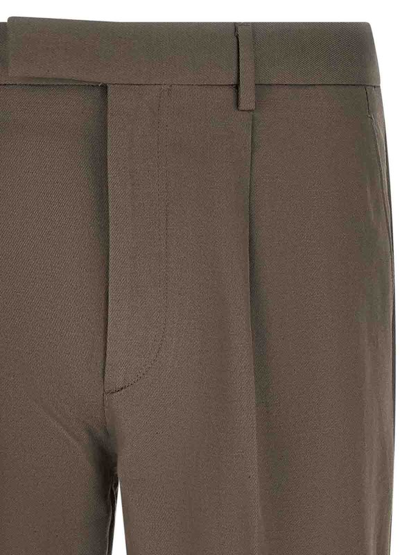 The Best Shops ZEGNA: テーラードトラウザー - テーラードパンツ - ブラウン